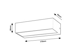 Venkovní nástěnné svítidlo 7935 Halden LED, 10 W, 230 V IP65