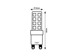 LED žárovka 79120 zdroj SMD LED G9,7 W, 640 lm, 4000 K