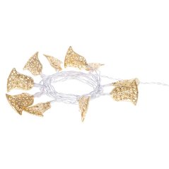 Vánoční osvětlení ZY1970 10LED XMAS BELL GOLD teplá bílá