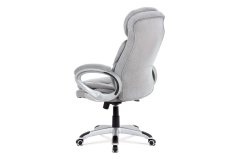 Kancelářská židle, šedá látka, kříž plast stříbrný, houpací mechanismus (KA-G198 SIL2)
