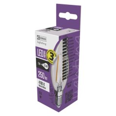 LED žárovka Z74201 Filament Candle, 2 W, E14, neutrální bílá
