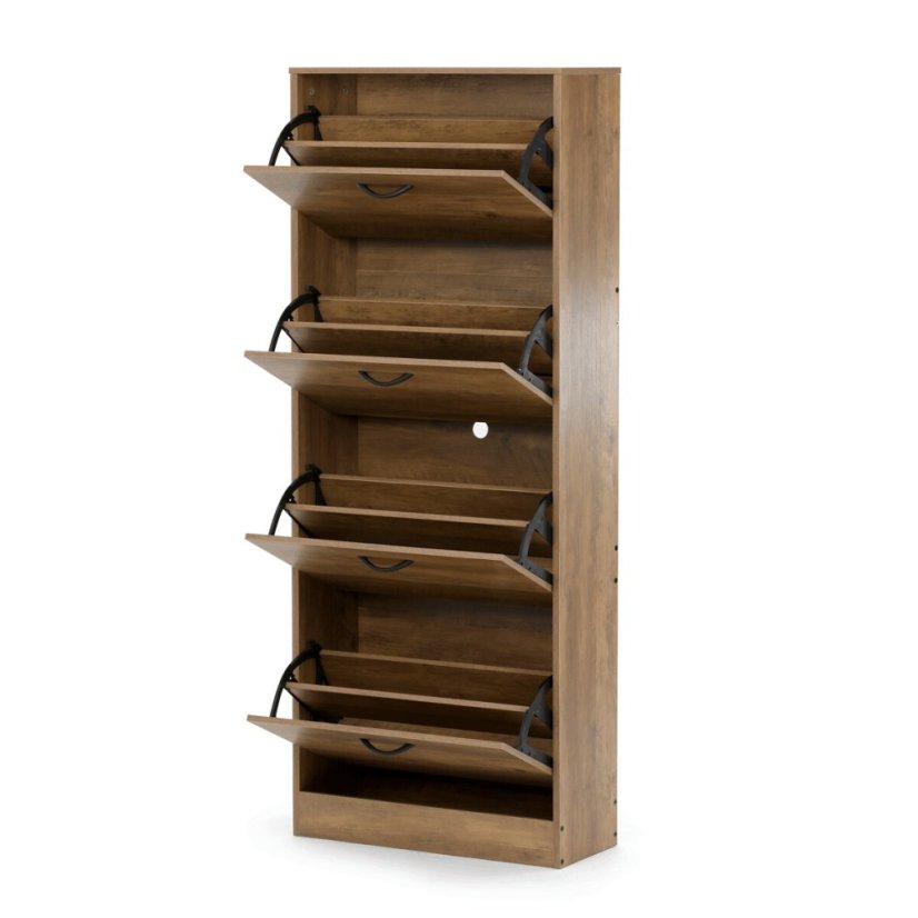 Botník mdf, hnědá, ABO-G1018 ELM