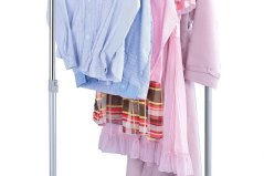 Stojan na šaty, šedá barva a chrom, kov  plast, pojezd, nosnost 5 kg (ABD-1209 GREY)