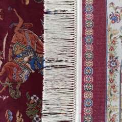 Kusový koberec EXCLUSIVE Qum Silk 10 červený, 160 x 230 cm