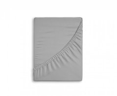 Prostěradlo světle šedé jersey s elastanem 180x200x40