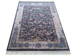 Kusový koberec EXCLUSIVE Qum Silk 10 v námořnické barvě, 160 x 230 cm