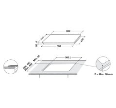 Indukční varná deska Whirlpool WL S5360 BF, W