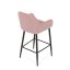 Barová židle růžová, látka, AUB-V4009 PINK6