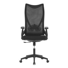 Kancelářská židle, černá MESH, plastový kříž (KA-S248 BK)