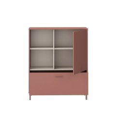 Komoda Milles TEFK321-Q275,104x125x42, barva pískov, terracotta