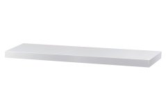 Nástěnná polička 90cm, barva bílá matná. Baleno v ochranné fólii. (P-013 WT2)