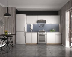 Kuchyňská linka DARIA 240 korpus: dub sonoma, přední barva: bílá