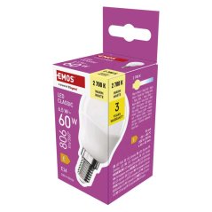 LED žárovka ZQ1E41 Classic Mini Globe, E14,6,5 W (60 W), 806 lm, teplá bílá