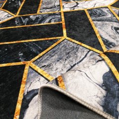 Kusový koberec BLACK AND GOLD 04 černozlatý, 160 x 220 cm