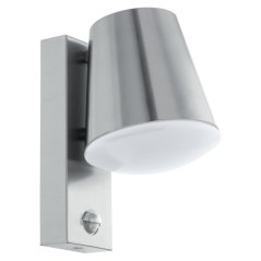 Venkovní nástěnné svítidlo 97453 CALDIERO 10 W E27 IP44 s čidlem, Nerez