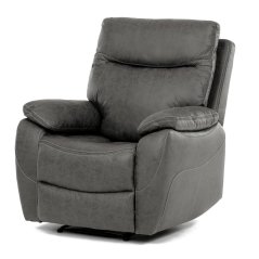 TV a relaxační křeslo s manuálním ovládáním, potah šedá látka v dekoru vintage (TV-4092 GREY3)
