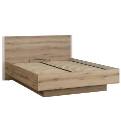 Manželská postel COLLET CETL1161-Q271 175x99x206 cm, barva dub, písková
