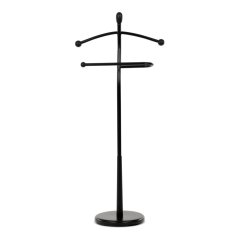 Němý sluha výška 120 cm, masiv kaučukovník, černý, nos. 5 kg (82646 BK)
