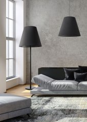 Stojací lampa (9736) Lampa MOSS FL černá 162 cm