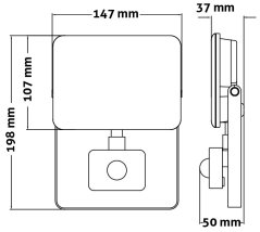 LED reflektor (9571462) r 30 W, 2760 lm, pir