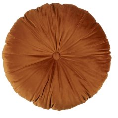 Polštář Mandarin průměr 40cm terakotový 40x40cm, polyester