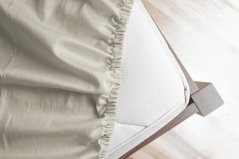 Prostěradlo jersey s elastanem NATUR 180x220x40