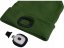 Čepice s čelovkou (43192) 4x45 lm, nabíjecí, USB, zelená, univerzální velikost