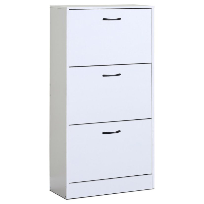 Botník, MDF, bílá, ABO-G1016 WT