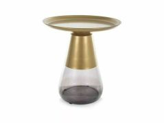 Konferenční stolek TIFFANY A zlatá, černá, 50 cm