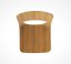 Dřevěná jídelní židle Leaf 311437/110, dub, barva Natural, olej, kluzák černý plast