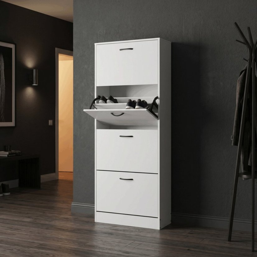 Botník mdf, bílá, ABO-G1018 WT