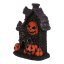 Domeček z magnesia - Halloween, LED osvětl., černý s dýněmi (KEO096)