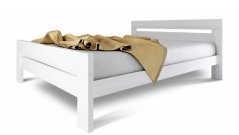 Postel z masivu NEX 180x200 - dřevo buk, bílá