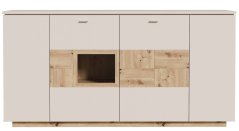 Komoda Louoto LTOV241-M946,199,5x101x42 cm, barva dub artisan, písková