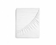 Prostěradlojersey s elastanem BÍLÁ 180x220x40