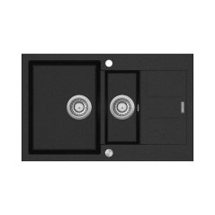 Kuchyňský granitový dřez Concept DG205C60bc Cubis ČERNÝ
