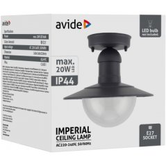 Venkovní stropní svítidlo (9570870) IMPERIAL 1xE27 IP44 Antracit