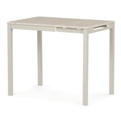 Moderní jídelní stůl s rozkladem 60-90x60 cm, melamin, travertin, GDT-206 TRV
