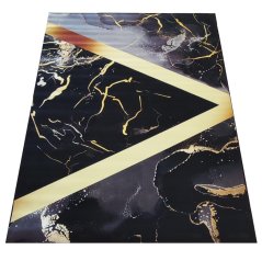 Kusový koberec BLACK AND GOLDN 12, 60 x 100 cm