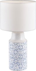 Stolní lampa 4309 AGNES 1xE27,60 W, 230 V modrá