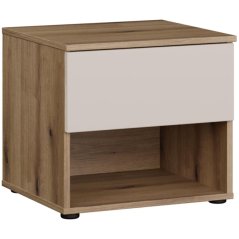 Noční stolek COLLET CETK012-Q303,45,5x42x41 cm, barva dub, písková