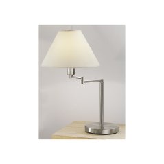 Stolní lampa (264.71.6) TL HILTON, Nickel, gebürstet, Color, 1 flg., E27,60 W, IP20, D 33-50 cm, H 56 cm