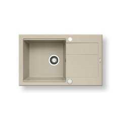 Kuchyňský granitový dřez Pyramis SPARTA PLUS LUX 78x48 1B 1D DARK BEIGE 070083601