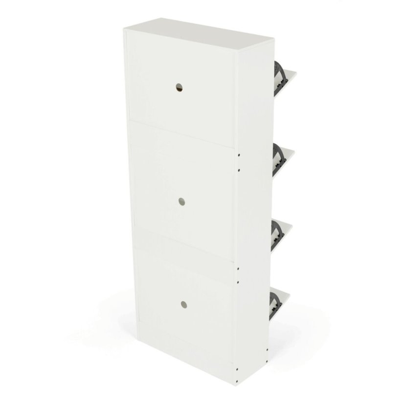 Botník mdf, bílá, ABO-G1018 WT