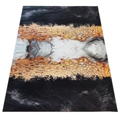 Kusový koberec BLACK AND GOLDN 13, 80 x 150 cm