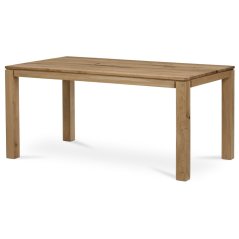 Dřevěný jídelní stůl 160x90x75 cm, masiv dub, povrchová úprava olejem (DS-F160 DUB)