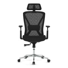 Kancelářská židle, černá MESH, plastový kříž (KA-S258 BK)