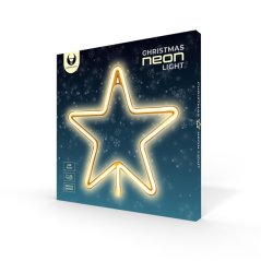 Dekorativní LED osvětlení neon Vánoční hvězda - bílé