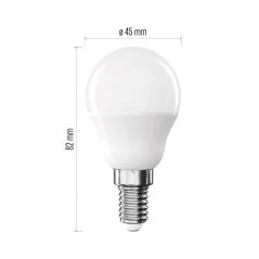 LED žárovka  ZQ1E21 Classic Mini Globe, E14 ,4,2 W (40 W), 470 lm, teplá bílá