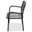 Balkónový set 1 + 2, stůl 60x60, židle umělý ratan barva antracit,  kov antracit (AZ-L1103 GREY)
